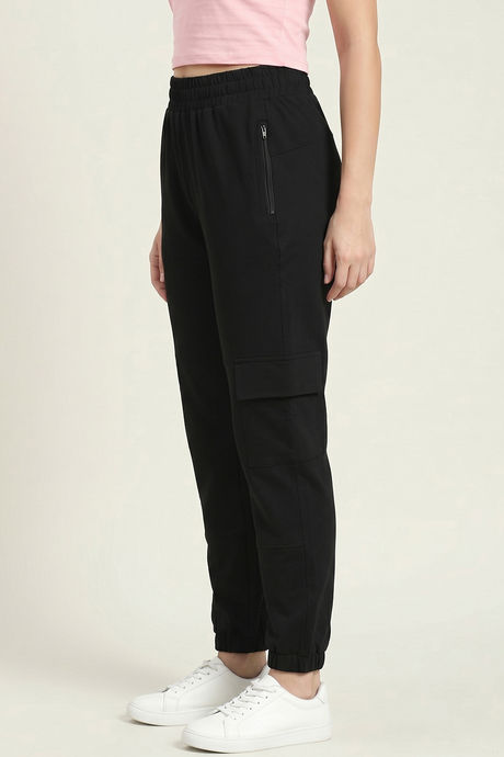 Zivame Knit Cotton Loungewear Bottom - Black Beauty — image 3